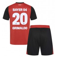 Dětský fotbalový dres Bayer Leverkusen Alejandro Grimaldo #20 2024-25 Domácí Krátký Rukáv (+ trenýrky)